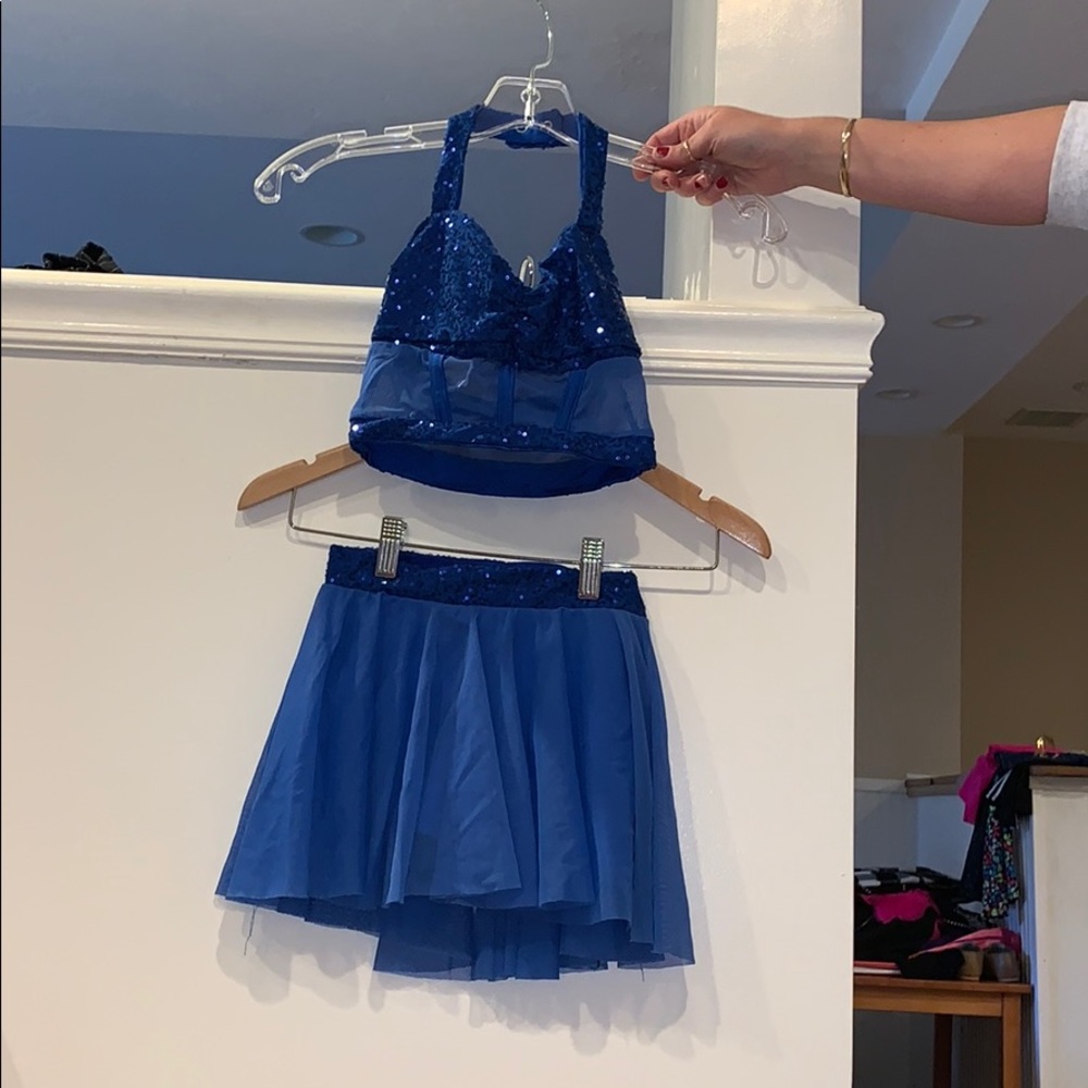 Fun blue dance costume